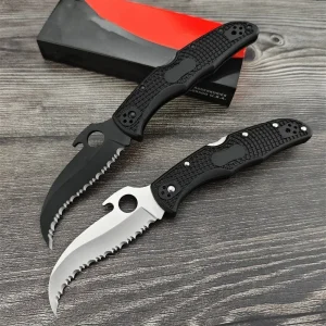 Tactical Folding Pocket Knife Nylon Fiber Handle