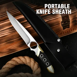 Outdoor Straight Knife with Nylon Sheath