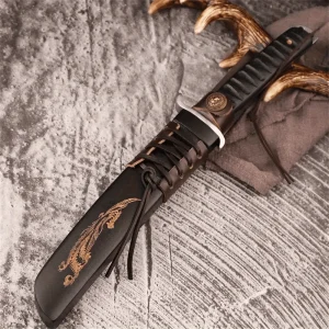 High hardness Large straight knife outdoor camping